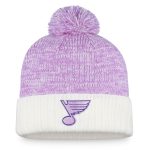 men8217s fanatics whitepurple st. louis blues 2022 hockey fights cancer authentic pro cuffed knit hat with pom – Toronto Maple Leafs Jerseys and Headwear Collection