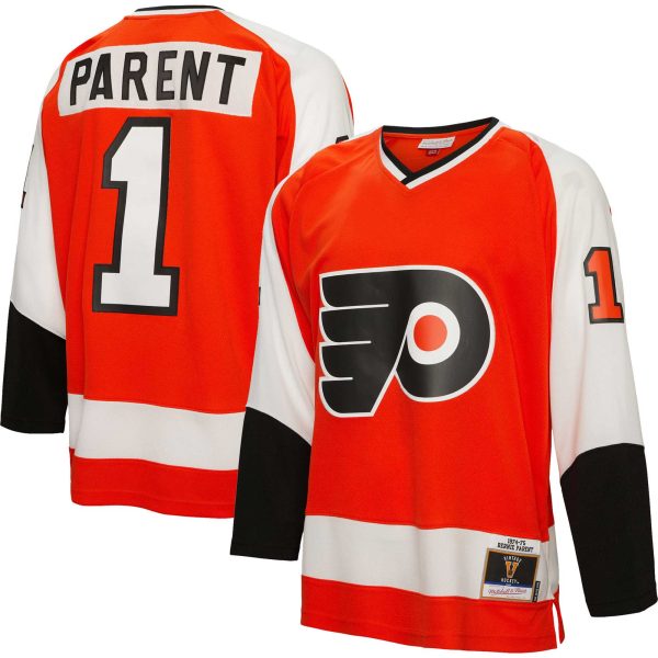 men8217s mitchell amp ness bernie parent orange philadelphia flyers 197475 blue line player jersey – Toronto Maple Leafs Jerseys and Headwear Collection