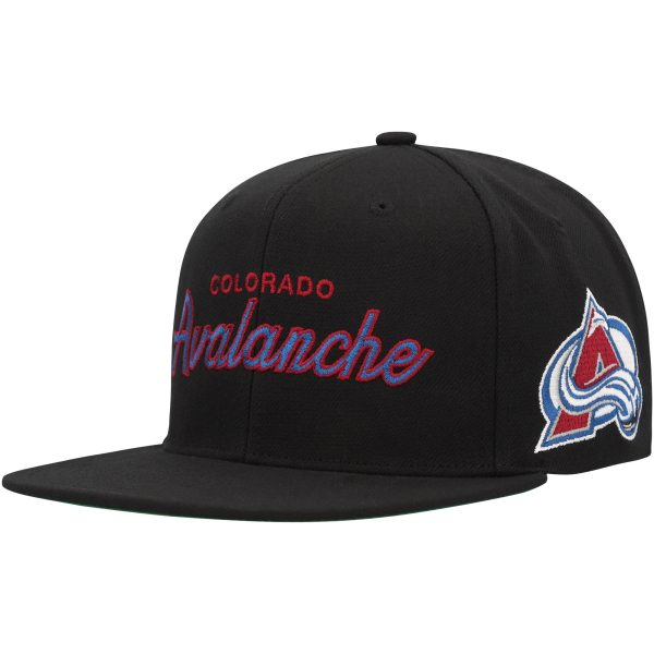 men8217s mitchell amp ness black colorado avalanche core team script 2.0 snapback hat – Toronto Maple Leafs Jerseys and Headwear Collection