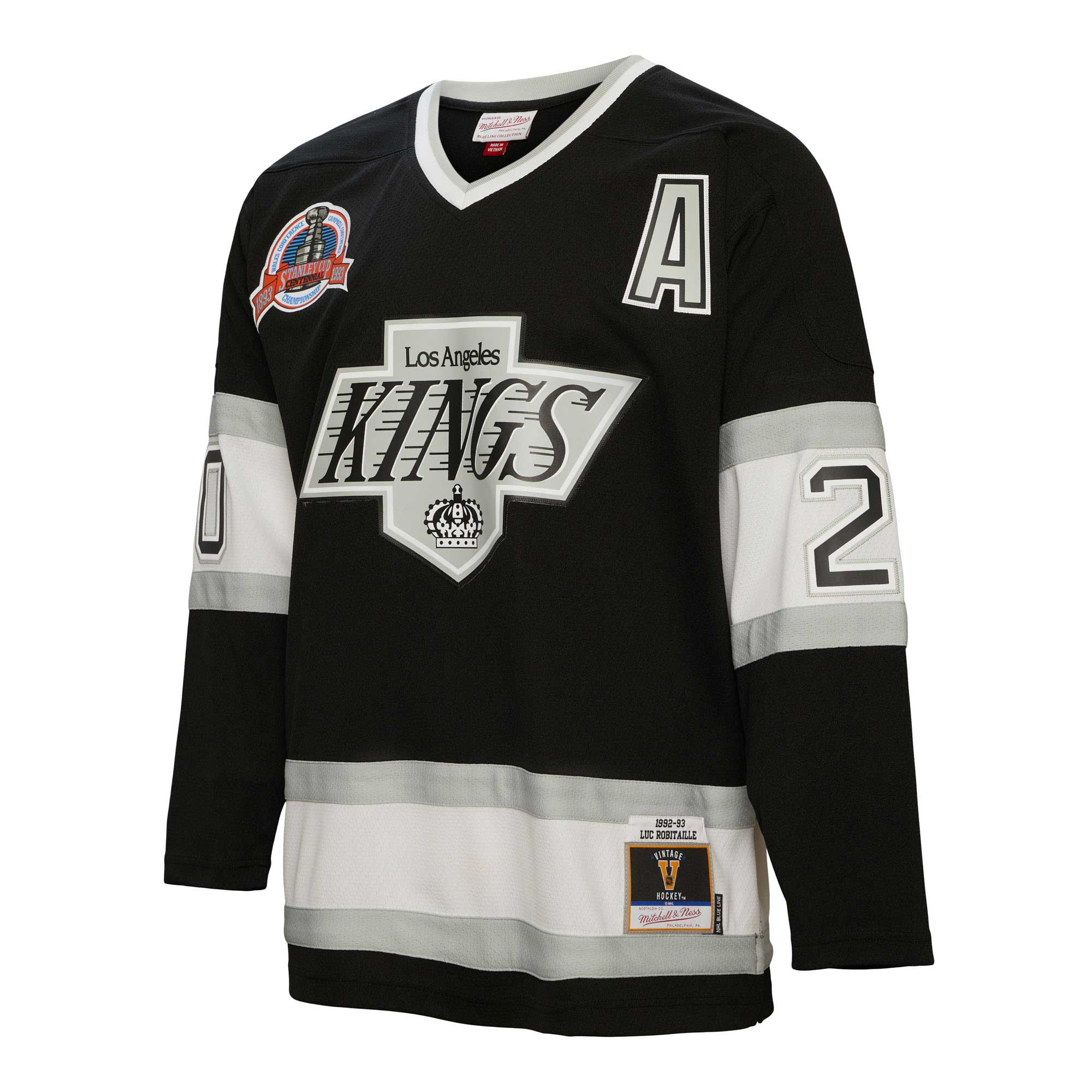 men8217s mitchell amp ness luc robitaille black los angeles kings alternate captain patch 199293 blue line player jersey – Toronto Maple Leafs Jerseys and Headwear Collection