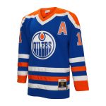 men8217s mitchell amp ness mark messier royal edmonton oilers alternate captain patch 198687 blue line player jersey – Toronto Maple Leafs Jerseys and Headwear Collection
