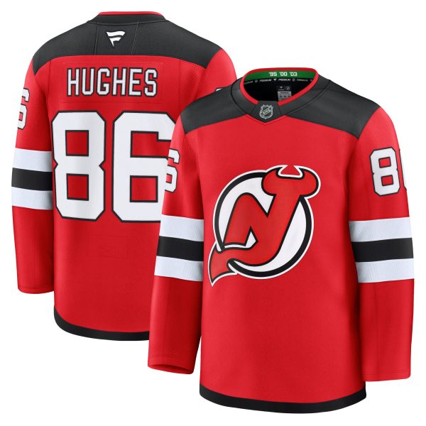 new jersey devils fanatics branded home premium jersey – red – jack hughes – mens – Toronto Maple Leafs Jerseys and Headwear Collection