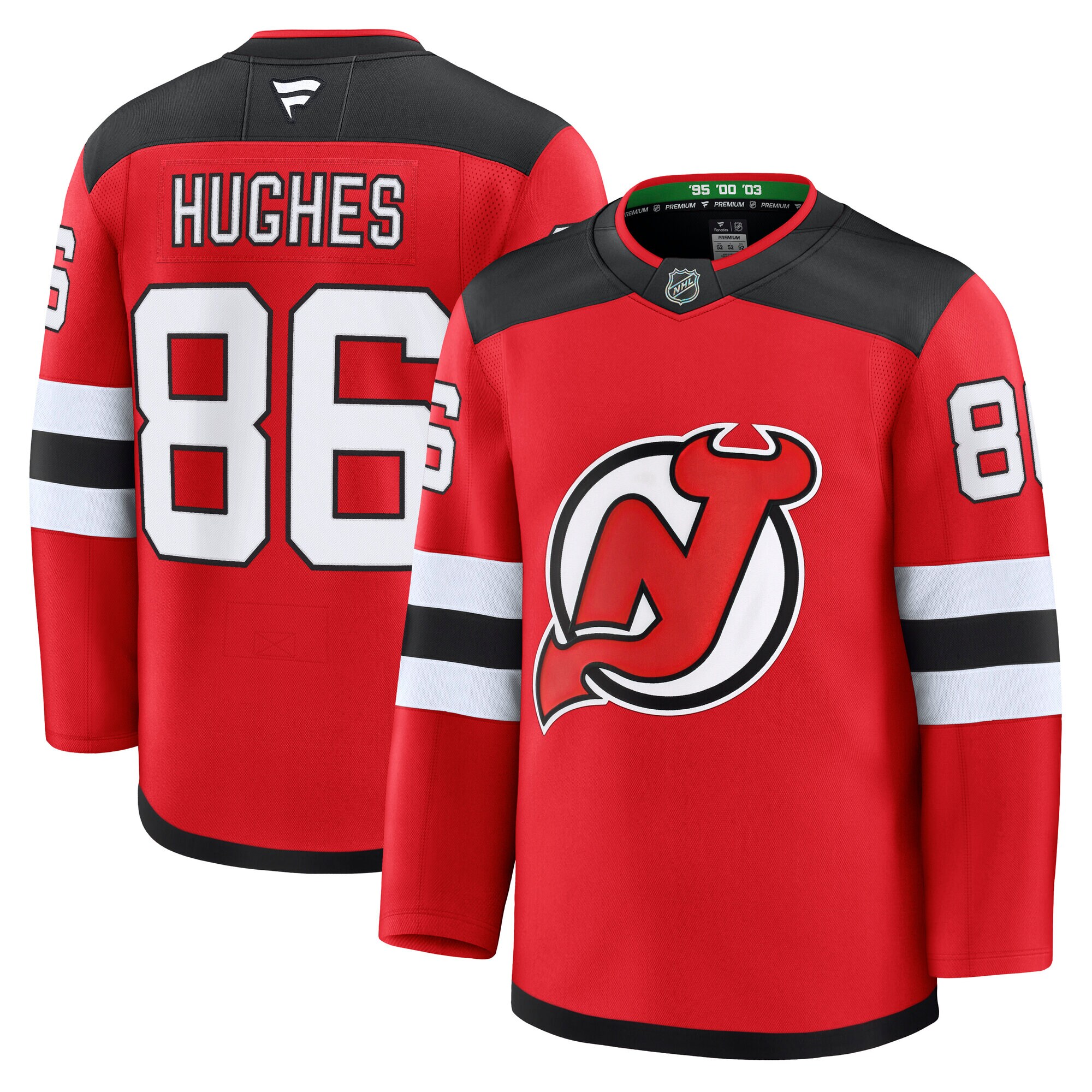 new jersey devils fanatics branded home premium jersey – red – jack hughes – mens – Toronto Maple Leafs Jerseys and Headwear Collection
