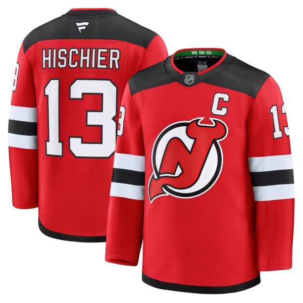 new jersey devils fanatics branded home premium jersey – red – nico hischier – mens – Toronto Maple Leafs Jerseys and Headwear Collection
