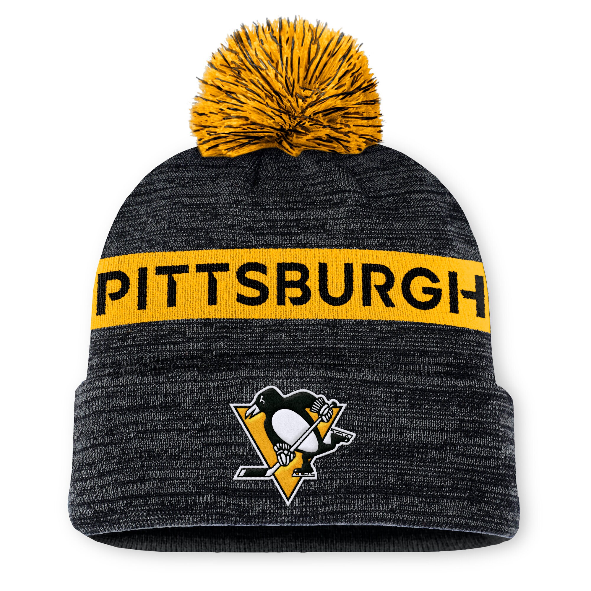 pittsburgh penguins authentic pro rink beanie cuff with pom – Toronto Maple Leafs Jerseys and Headwear Collection