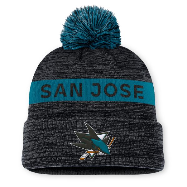 san jose sharks authentic pro rink beanie cuff with pom – Toronto Maple Leafs Jerseys and Headwear Collection