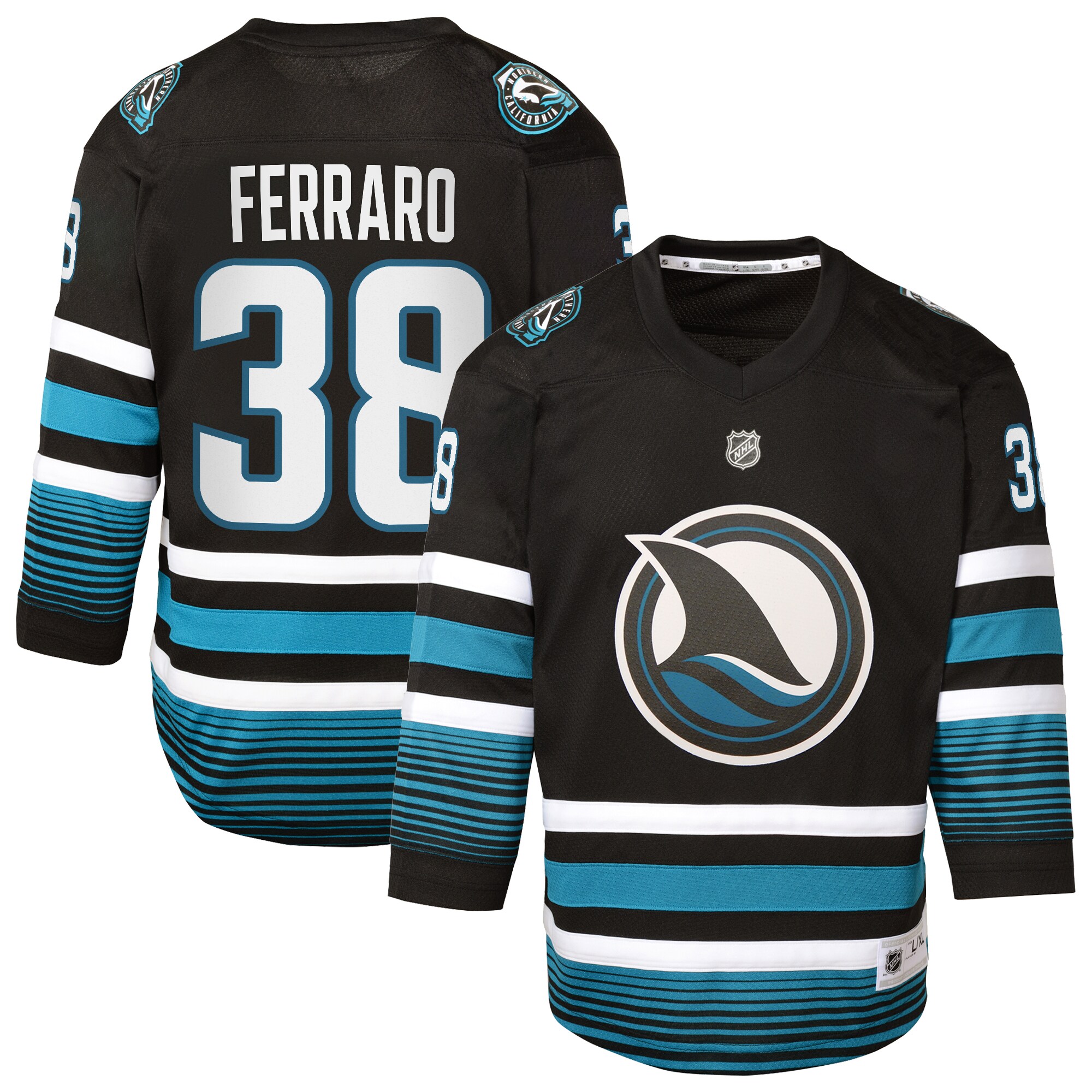 san jose sharks fanatics replica alternate breakaway jersey – black – mario ferraro – youth – Toronto Maple Leafs Jerseys and Headwear Collection