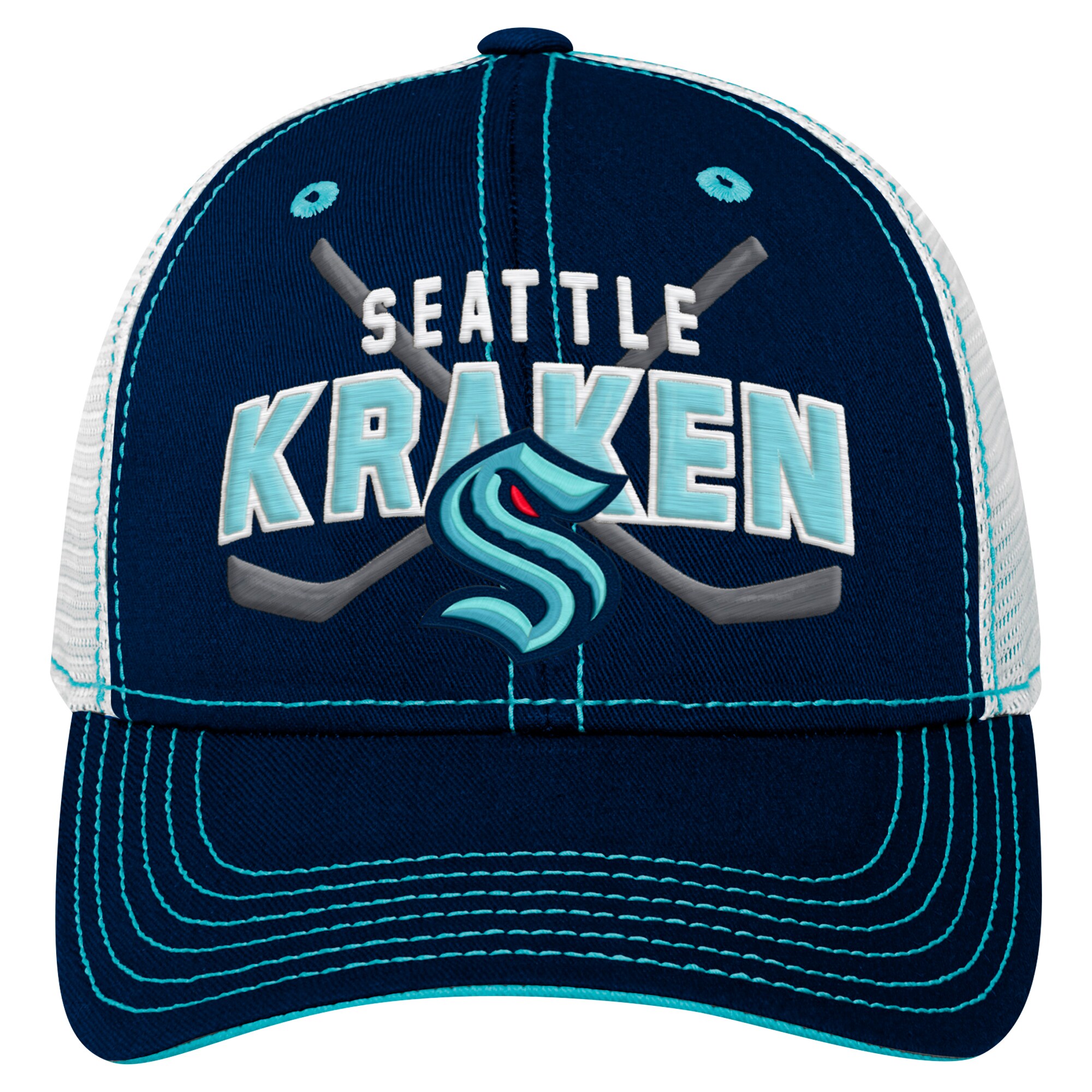 seattle kraken lock up mesh adjustable cap – youth – Toronto Maple Leafs Jerseys and Headwear Collection
