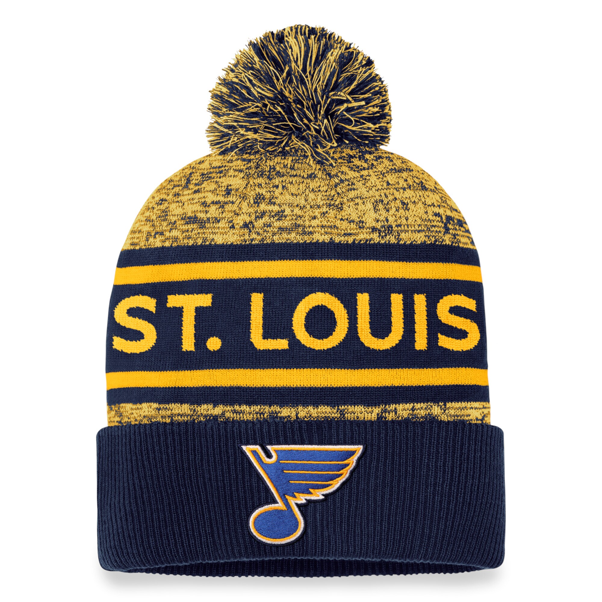 st. louis blues pro rink heathered cuffed pom knit – unisex – Toronto Maple Leafs Jerseys and Headwear Collection