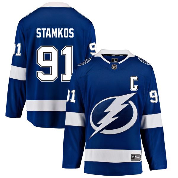 tampa bay lightning fanatics home breakaway jersey – steve stamkos – mens – Toronto Maple Leafs Jerseys and Headwear Collection