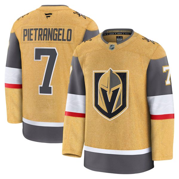 vegas golden knights fanatics branded home premium jersey – gold – alex pietrangelo – mens – Toronto Maple Leafs Jerseys and Headwear Collection