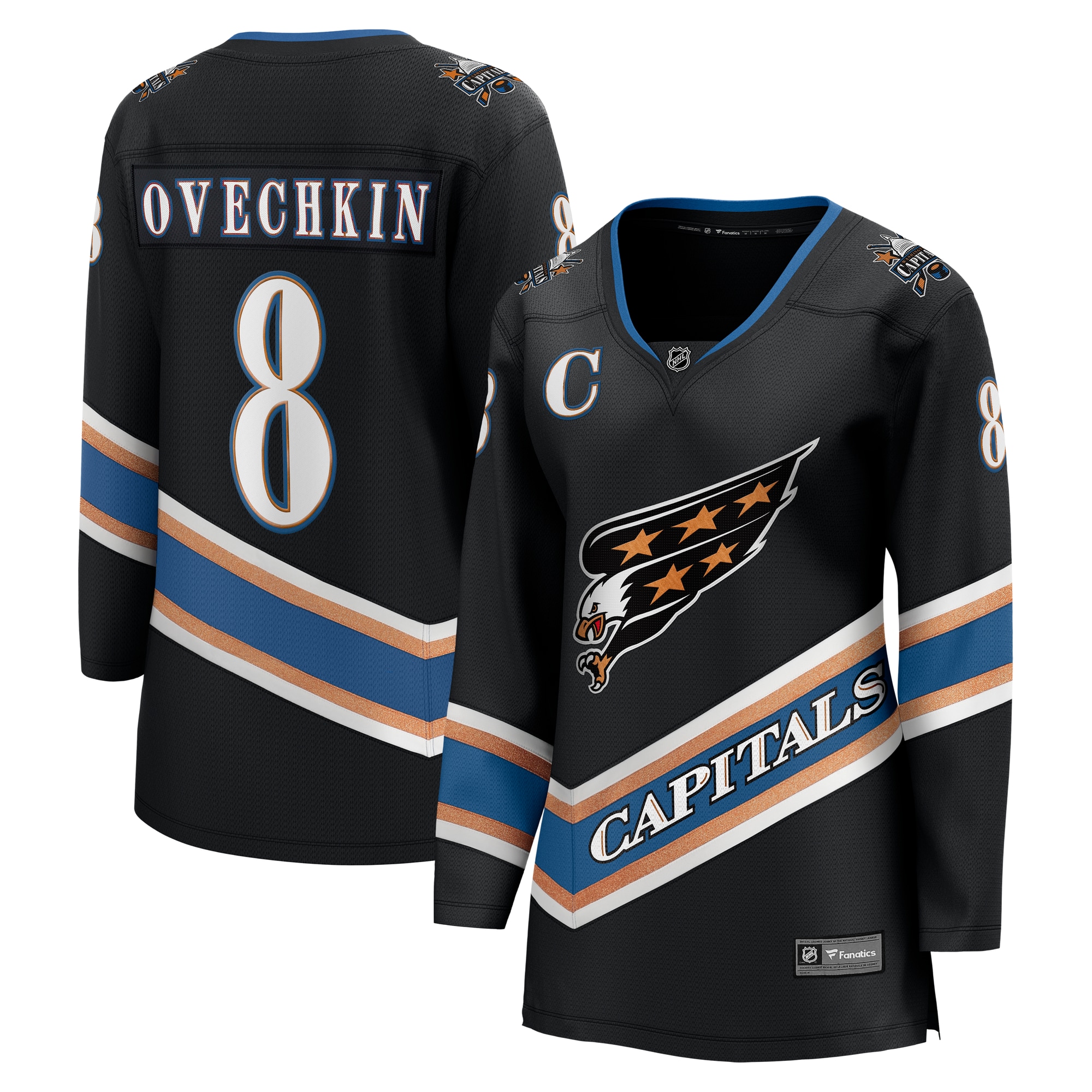 women8217s fanatics alexander ovechkin black washington capitals alternate 50th anniversary premier breakaway player jersey – Toronto Maple Leafs Jerseys and Headwear Collection