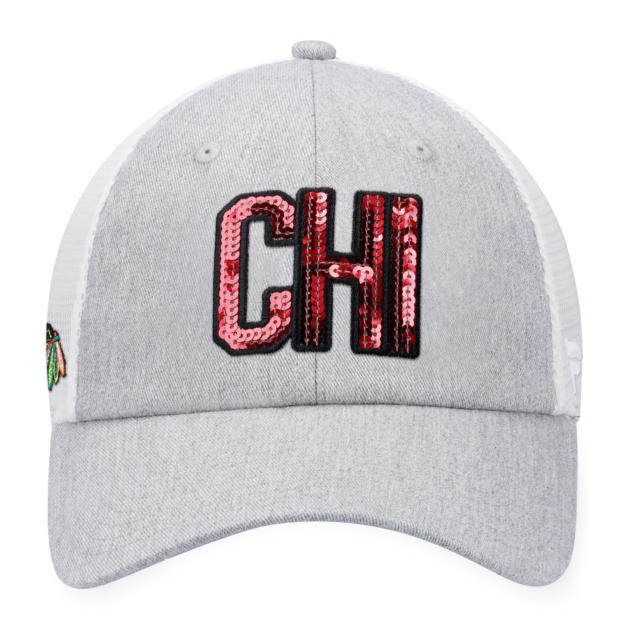 women8217s fanatics heather graywhite chicago blackhawks iconic glimmer trucker snapback hat – Toronto Maple Leafs Jerseys and Headwear Collection
