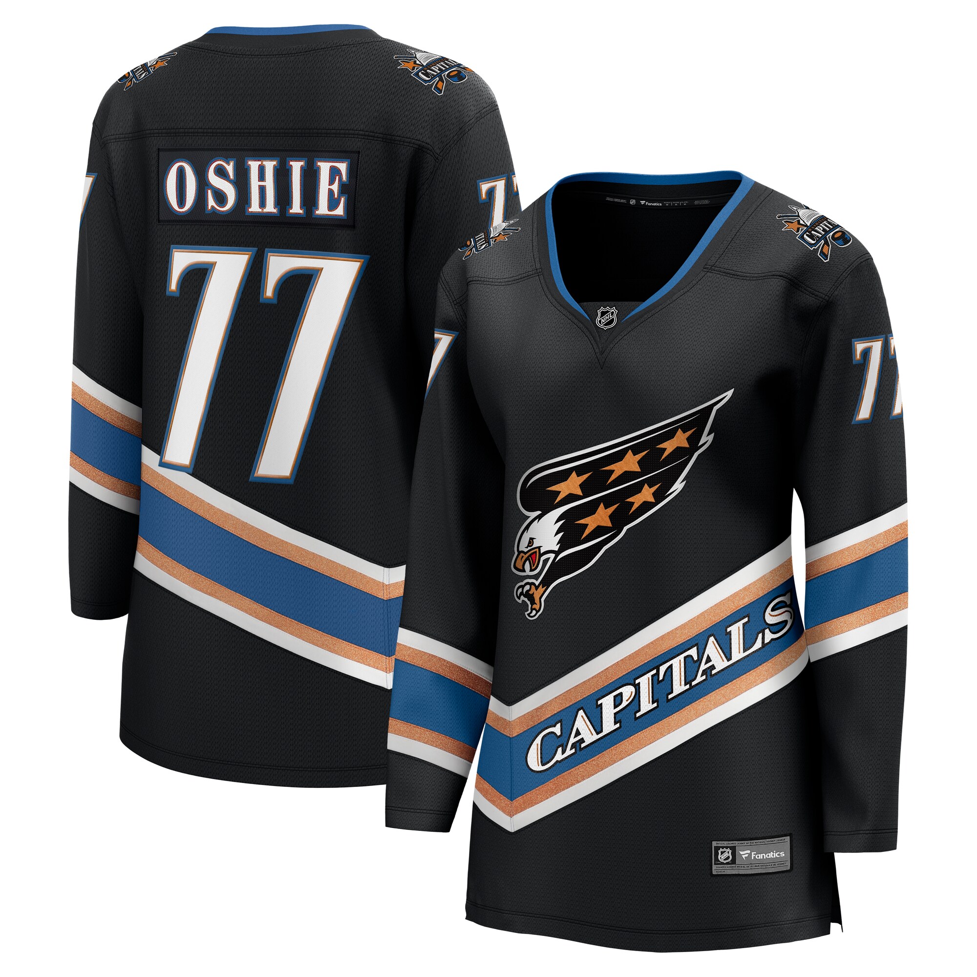 women8217s fanatics tj oshie black washington capitals alternate 50th anniversary premier breakaway player jersey – Toronto Maple Leafs Jerseys and Headwear Collection