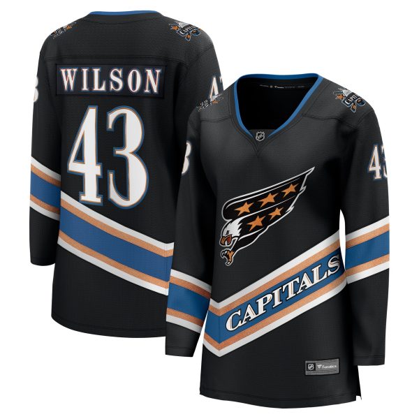 women8217s fanatics tom wilson black washington capitals alternate 50th anniversary premier breakaway player jersey – Toronto Maple Leafs Jerseys and Headwear Collection