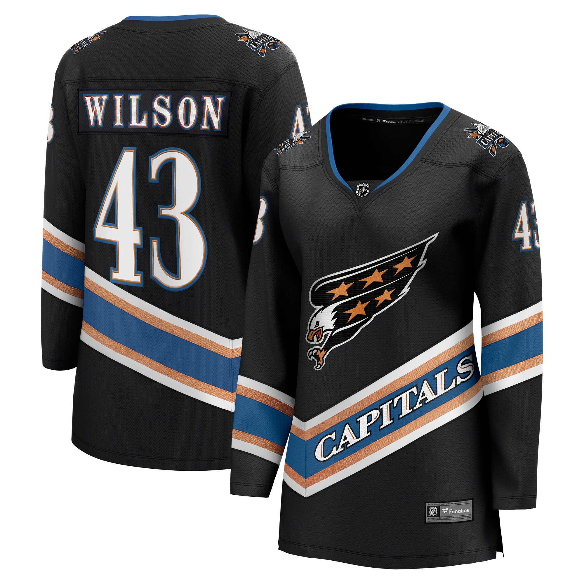 women8217s fanatics tom wilson black washington capitals alternate 50th anniversary premier breakaway player jersey – Toronto Maple Leafs Jerseys and Headwear Collection