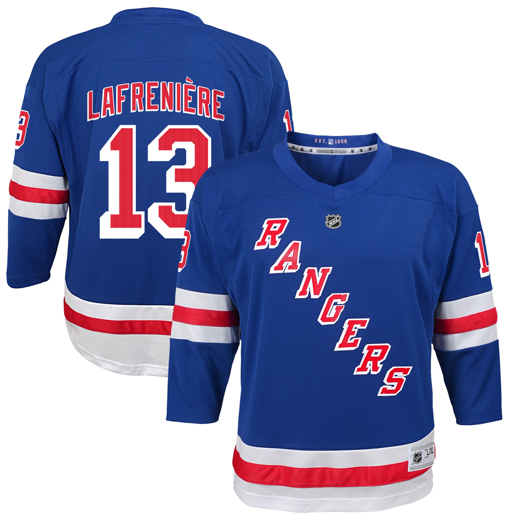 youth alexis lafreniere blue new york rangers home replica player jersey – Toronto Maple Leafs Jerseys and Headwear Collection