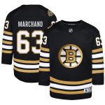 youth brad marchand black boston bruins 100th anniversary premier player jersey – Toronto Maple Leafs Jerseys and Headwear Collection