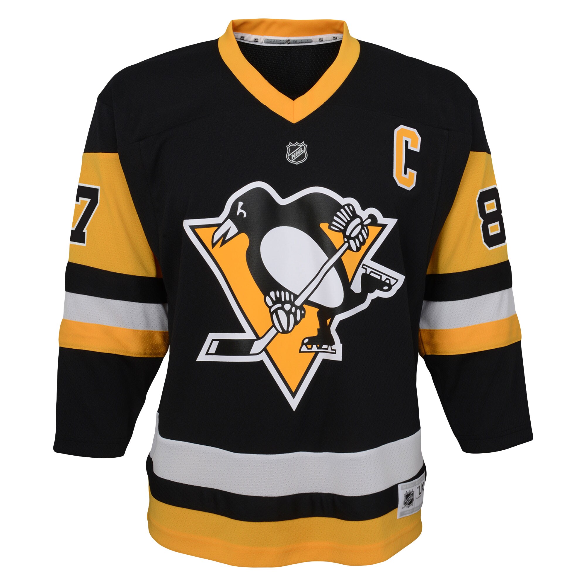 youth sidney crosby black pittsburgh penguins captain patch home replica player jersey – Toronto Maple Leafs Jerseys and Headwear Collection